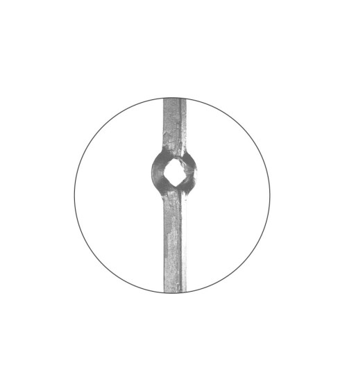 Barra Perforada de Forja Agujeros Forma Rombos 14-16-20 mm