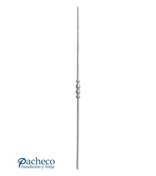 Balaustre Forjado Macolla Doble Central Redondo 12 mm