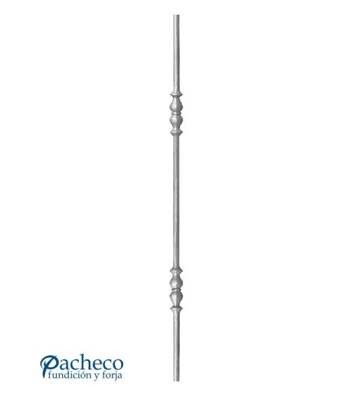 Balaustre Forjado Doble Macolla Central Redondo 12 mm