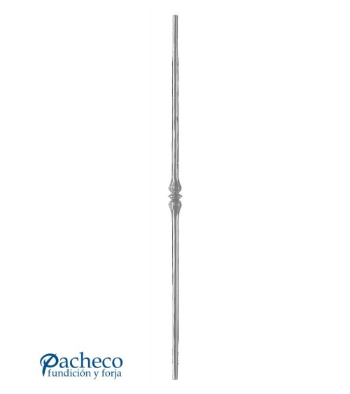 Balaustre Forjado Nudo Alargado Central Redondo 14 mm