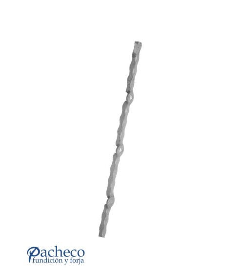 Pletina de Hierro Forjado Perforada para Ensamblaje Cuadrado 14 mm