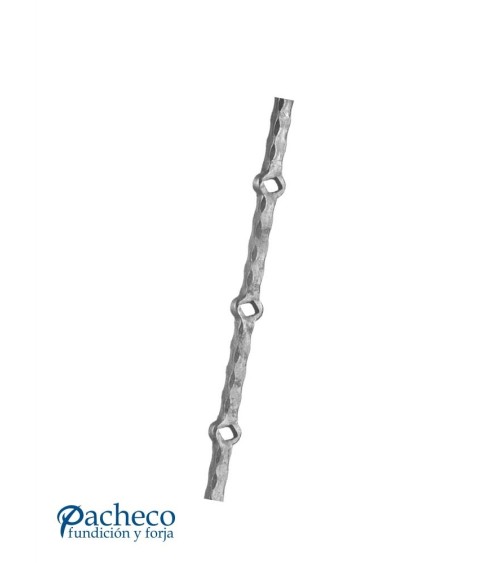 Barras Perforadas Labradas de Forja Cuadrado 16mm - 13 Agujeros Rombo 16 mm