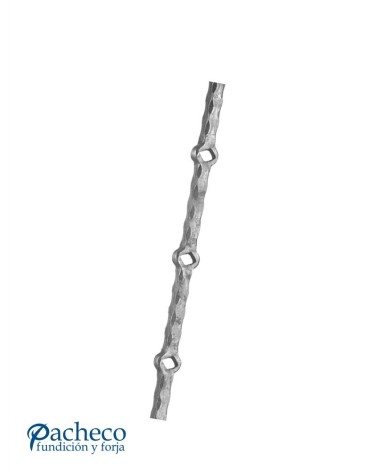 Barras Perforadas Labradas de Forja Cuadrado 16mm - 13 Agujeros Rombo 16 mm