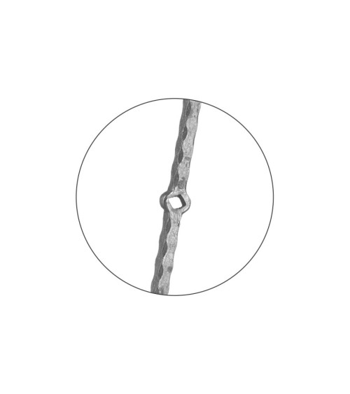 Barras Perforadas Labradas de Forja  Cuadrado 16mm - 13 Agujeros  Rombo 16 mm