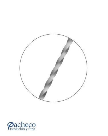 Barra Torsionada Cuadrado 12-14-16-20 mm