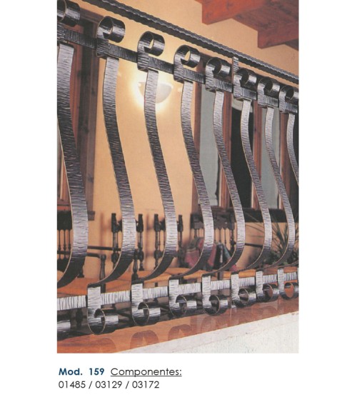 Pletina Labrada de Forja Hueco Interior Rectangular 3000mm