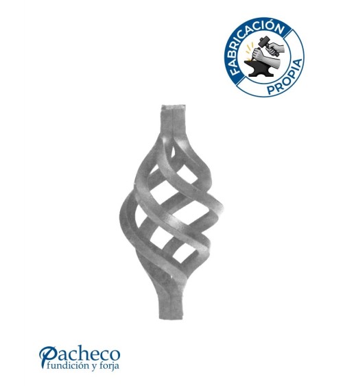 Pieza Central de Forja con Piña Central Cuadrado 12-14-16-20-30 mm