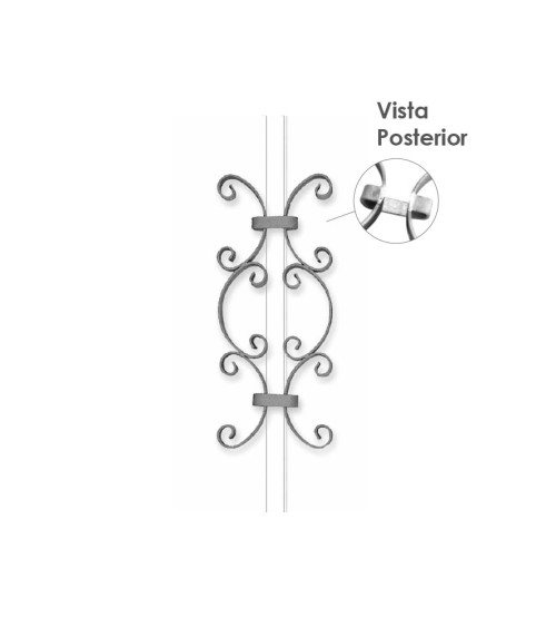 Pieza Central de Forja Pletina 16x3-20x3 mm