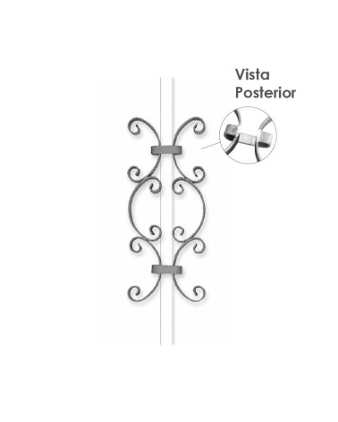 Pieza Central de Forja Pletina 16x3-20x3 mm