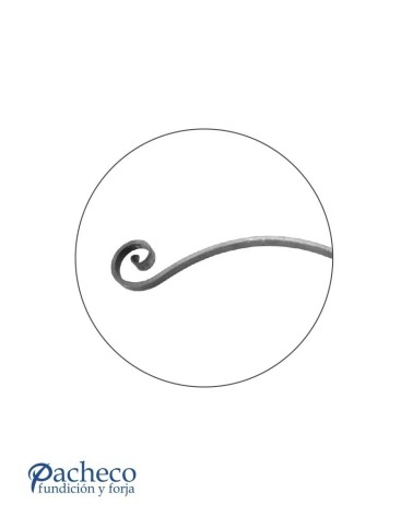 Voluta de Forja Pletina 16x8-20x10 mm