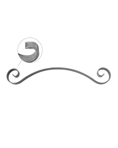 Voluta de Forja Pletina 16x3-20x3 mm