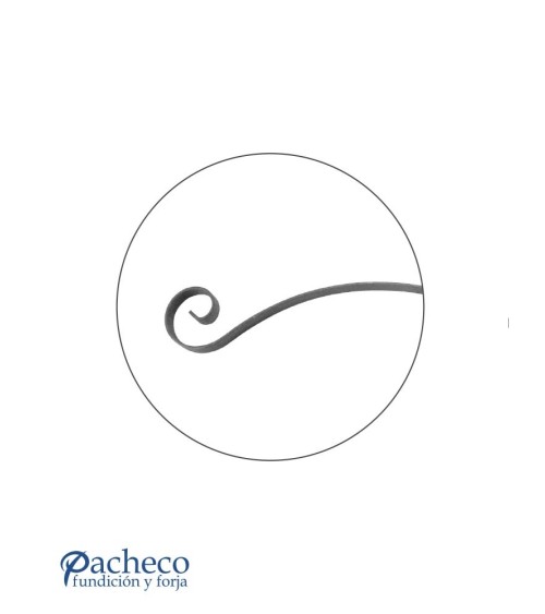 Voluta de Forja Pletina 16x3-20x3 mm