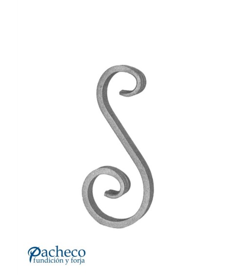 Ese de Forja con Cola de Pez Pletina 12x6 - 14x6 - 16x6 mm