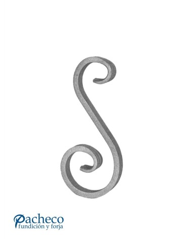 Ese de Forja con Cola de Pez Pletina 12x6 - 14x6 - 16x6 mm