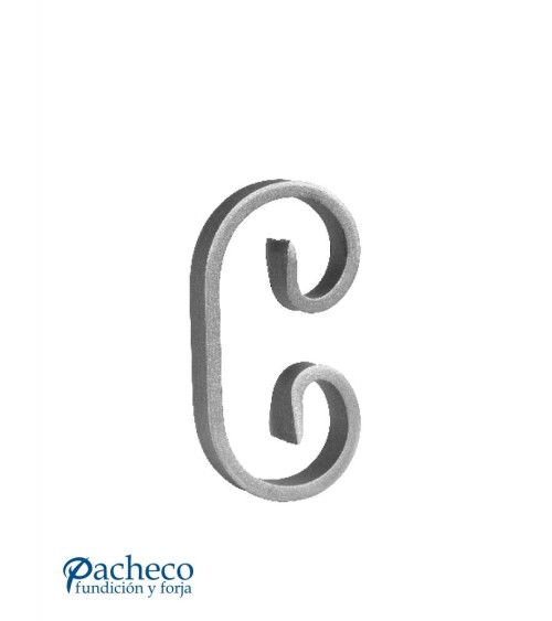 Ce de Forja Curva Recta Pletina 14x6 - 16x4 - 20x6 mm