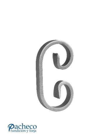 Ce de Forja Curva Recta Pletina 14x6 - 16x4 - 20x6 mm