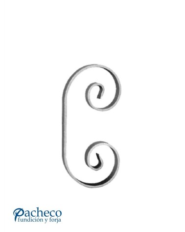 Ce de Forja con Curva Recta Pletina  14x6 - 16x4 - 20x6 mm