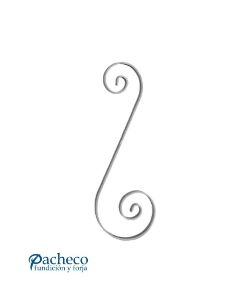Ese de Forja Alargada con Acabado Pletina Recta 14x6 - 16x4 - 20x6 mm