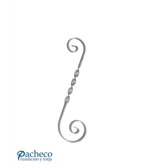 Ese de Forja con Cuerpo Entorchado Pletina 14x6 - 16x4 mm
