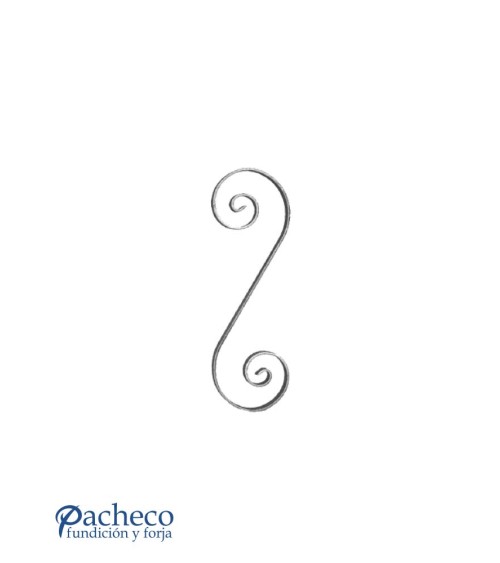 Ese Alargada de Forja con Pletina Recta 14x6 - 16x4 - 20x6 mm