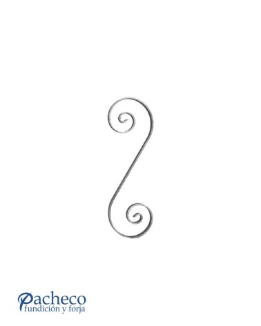 Ese Alargada de Forja con Pletina Recta 14x6 - 16x4 - 20x6 mm