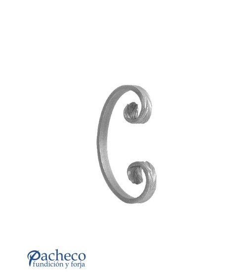 Ce de Forja con Cola de Pez Pletina 12x6 - 14x6 - 16x6 mm