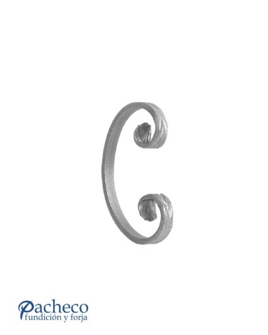 Ce de Forja con Cola de Pez Pletina 12x6 - 14x6 - 16x6 mm