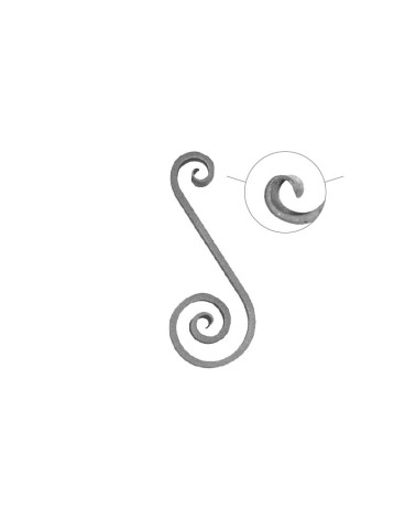 Ese de Forja Acabado Lengua Pletina 20x10 mm