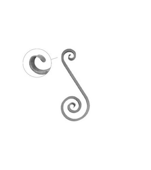 Ese de Forja Acabado Lengua Pletina 16x8 mm