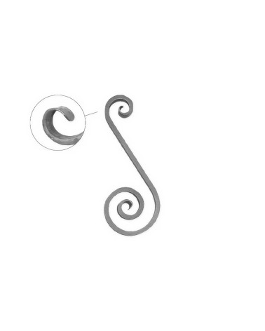 Ese de Forja Acabado Lengua Pletina 16x8 mm