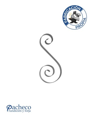 Ese de Forja con Acabado Recto Pletina 16x3 - 20x3 mm