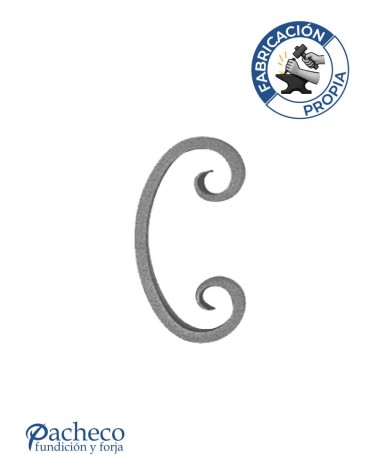 Ce de Forja con Acabado Lengua Pletina 16x8 mm