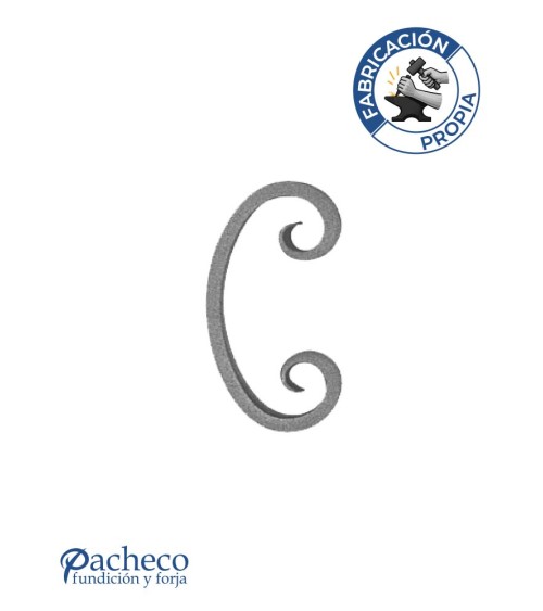 Ce de Forja con Acabado Lengua Pletina 20x10 mm