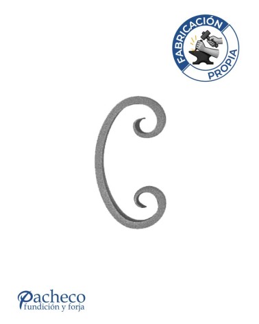 Ce de Forja con Acabado Lengua Pletina 20x10 mm