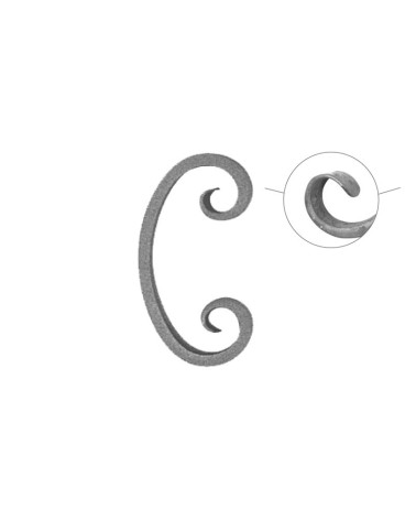 Ce de Forja con Acabado Lengua Pletina 20x10 mm