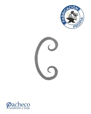 Ce de Forja con Acabado Lengua Cuadrado 10 - 12 -14 mm