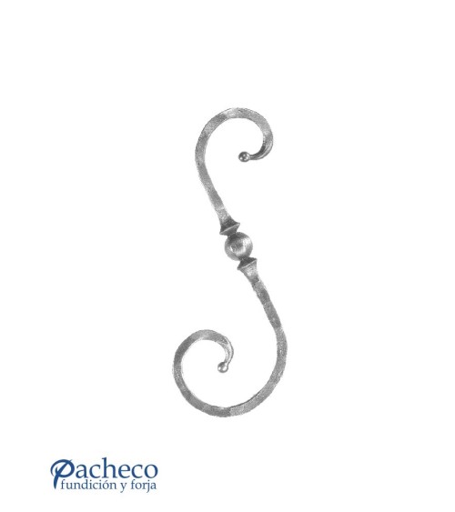 Ese Forjada Machada con Bola Central Cuadrado 14 mm