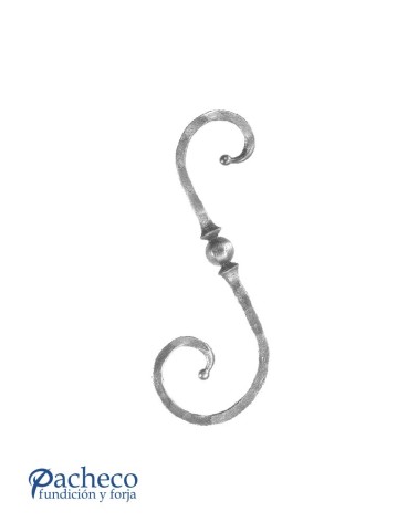 Ese Forjada Machada con Bola Central Cuadrado 14 mm