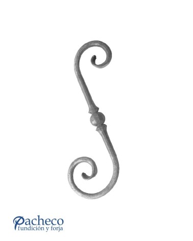 Ese Forjada con Cola de Pez Redondo 14 mm
