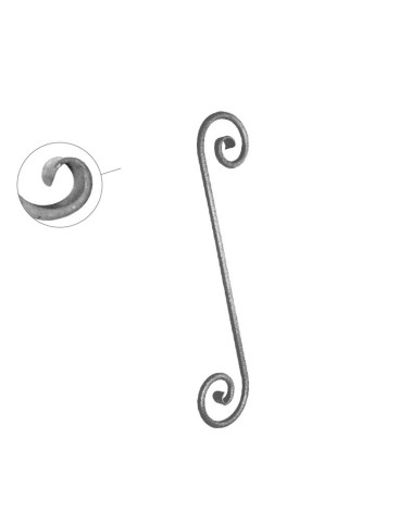 Ese Forjada Alargada con Acabado Lengua Redondo 20 mm