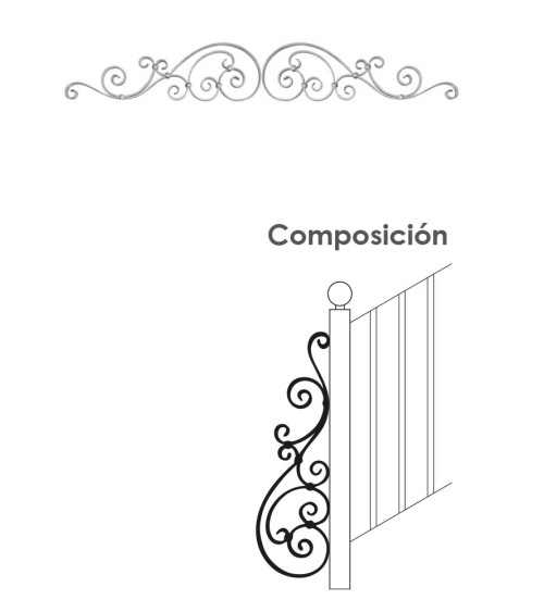 Composición Piezas de Forja Eses y Ces Pletina 20x6 mm