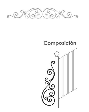 Composición Piezas de Forja Eses y Ces Pletina 20x6 mm