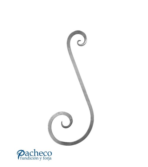 Ese de Forja con Cola de Pez Cuadrado 20 mm