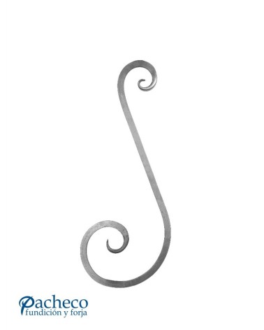 Ese de Forja con Cola de Pez Cuadrado 20 mm
