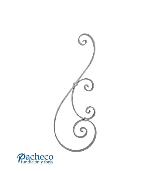 Composición de Piezas de Forja  Pletina 20x6 mm