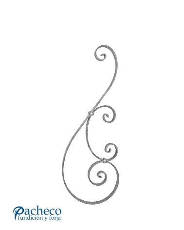 Composición de Piezas de Forja  Pletina 20x6 mm