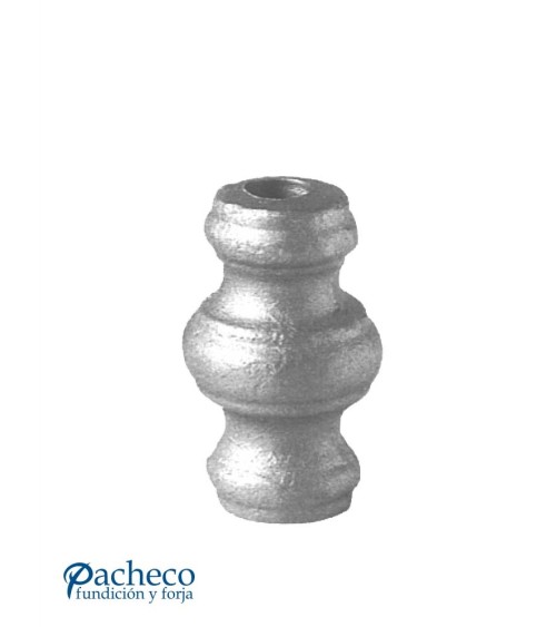 Macolla de Forja Lisa con Anillo Central para Redondo 14-16-20 mm