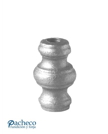 Macolla de Forja Lisa con Anillo Central para Redondo 14-16-20 mm