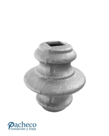 Macolla de Forja con Anillo Central para Cuadrado 16 mm