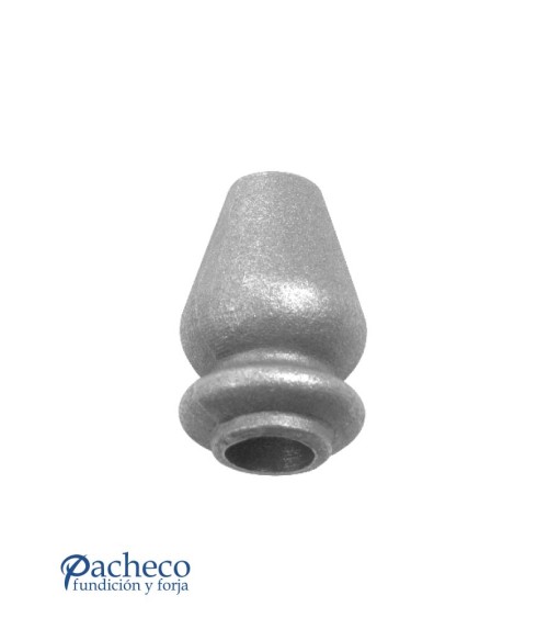 Macolla de Forja en forma de Pera con Anillo Inferior para Redondo 20-16 mm